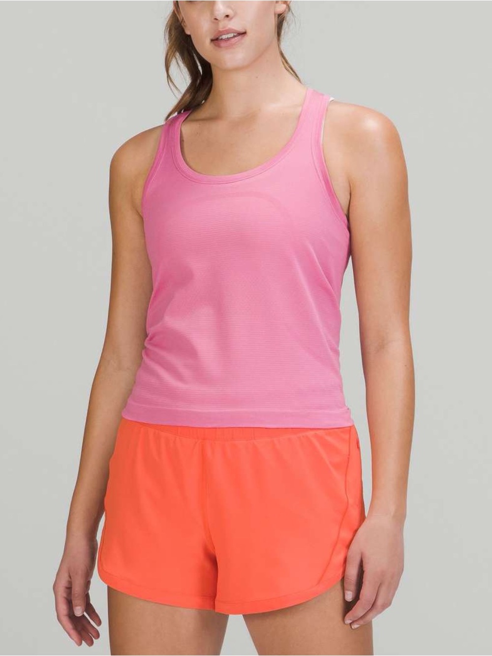 Lululemon Swiftly Tech Racerback Tank Top 2.0 Sz 8 *Race Length In Pink Blossom